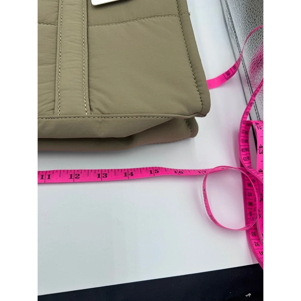 LOVEVOOK Quilted Laptop Tote Bag Olive Green 15.6 Inch Work Bag NWT